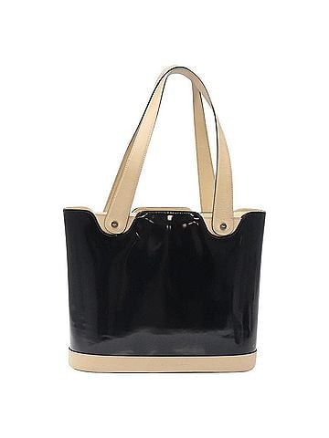 Salvatore Ferragamo Vintage Tote Bag Patent Leather Black Patent_Leather Tote Bag Bag (view 1)