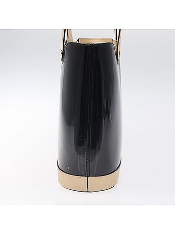Salvatore Ferragamo Vintage Tote Bag Patent Leather Black Patent_Leather Tote Bag Bag (view 2)