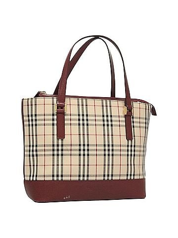 Burberry Nova Check Handbag Nova Check Canvas And Leather Beige Canvas Handbag (view 1)