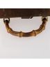 Gucci 100% Suede Solid Brown Bamboo Backpack Daim Brown Suede Backpack Bag One size - photo 7