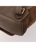 Gucci 100% Suede Solid Brown Bamboo Backpack Daim Brown Suede Backpack Bag One size - photo 10
