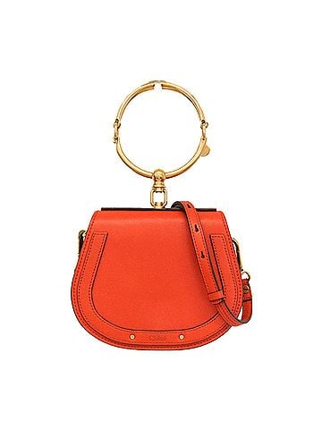 Chloé Nile Crossbody Bag Leather Orange Leather Shoulder Bag Bag (view 1)