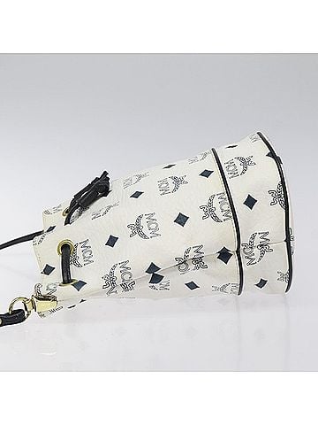 MCM Visetos Shoulder Bag Pvc White Pvc Shoulder Bag Bag (view 2)