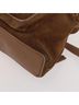 Gucci 100% Suede Solid Brown Bamboo Backpack Daim Brown Suede Backpack Bag One size - photo 9
