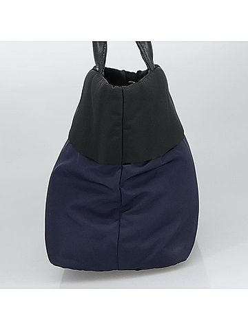 Prada Convertible Double Tote Tessuto Navy Nylon Tote Bag Bag (view 2)