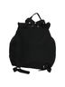 Prada 100% Nylon Solid Black Flap Drawstring Backpack Tessuto Black Nylon Backpack Bag One size - photo 3