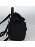 Prada 100% Nylon Solid Black Flap Drawstring Backpack Tessuto Black Nylon Backpack Bag One size - photo 2