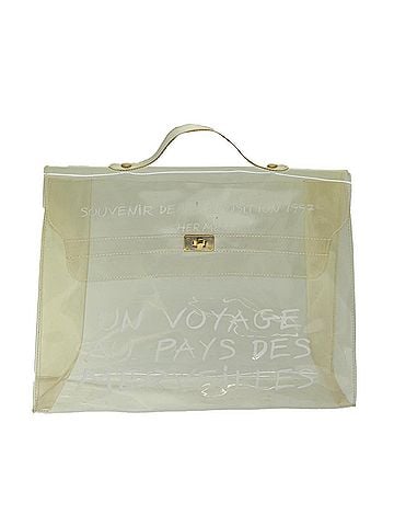 Hermès Kelly Souvenir Bag Vinyl Clear Plastic Handbag (view 1)