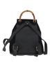 Gucci 100% Suede Solid Black Bamboo Backpack Daim Black Suede Backpack Bag One size - photo 3