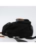 Gucci 100% Suede Solid Black Bamboo Backpack Daim Black Suede Backpack Bag One size - photo 2