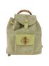 Gucci 100% Suede Solid Green Bamboo Backpack Daim Green Suede Backpack Bag One size - photo 1