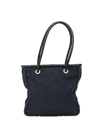 Céline Circle Logo Handbag Nylon Navy Nylon Tote Bag Bag (view 1)