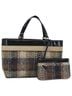 Burberry 100% Wool Solid Tan Nova Check Handbag Wool Beige Wool Handbag One size - photo 10