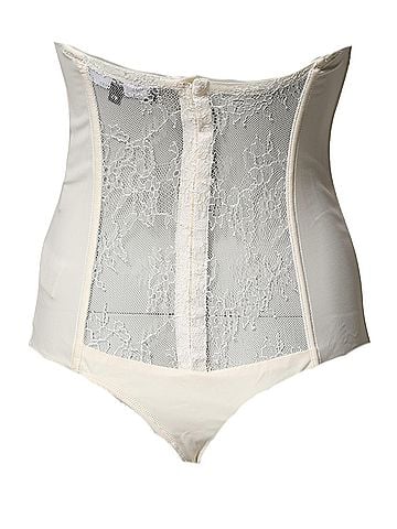 Elisabetta Franchi Off White Strapless One Piece Swimsuit Women's Swimwear (view 2)