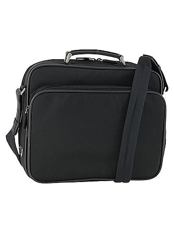 Prada Convertible Front Pocket Briefcase Tessuto With Saffiano Leather Black Nylon Briefcase Bag (view 1)