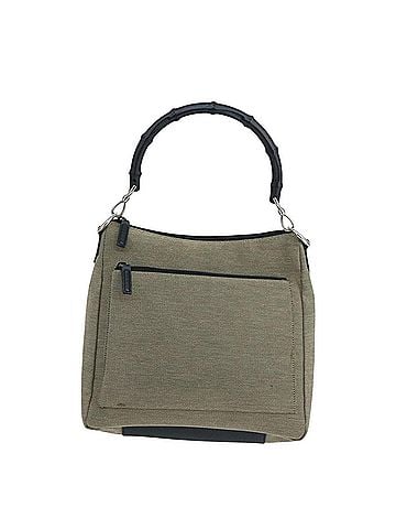 Gucci Vintage Bamboo Shoulder Bag Canvas Beige Canvas Shoulder Bag Bag (view 1)