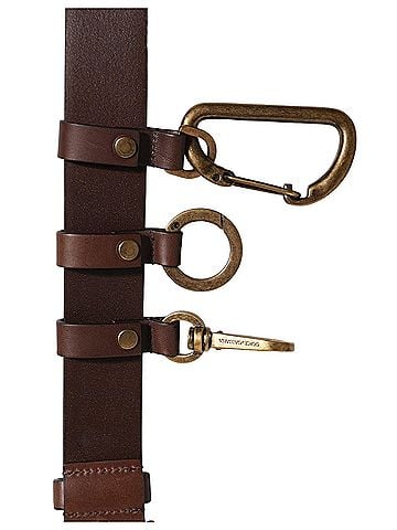 Dolce & Gabbana Basic Brown Calfskin Leather Gold Metal Buckle Women's Belt (view 2)