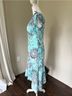 Iz Byer Floral Blue Purple Cocktail Dress Size M - photo 6