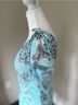 Iz Byer Floral Blue Purple Cocktail Dress Size M - photo 4