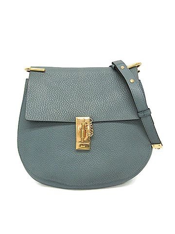 Chloé Chloé Drew Women's Leather Shoulder Bag Light Blue (view 1)