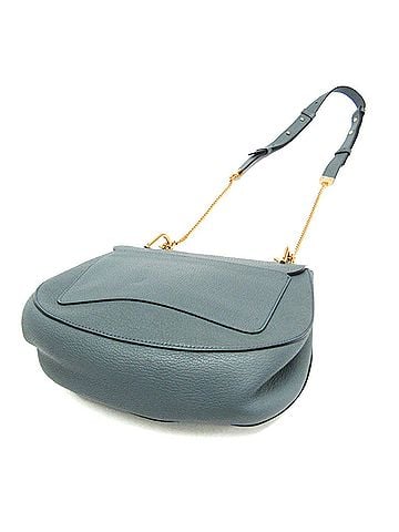 Chloé Chloé Drew Women's Leather Shoulder Bag Light Blue (view 2)