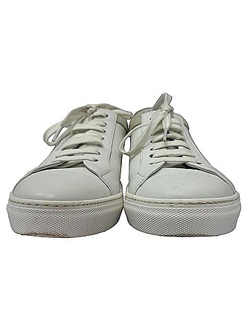 Iris & Ink  Iris & Ink Low-Top Sneakers in White Leather and Suede (view 2)
