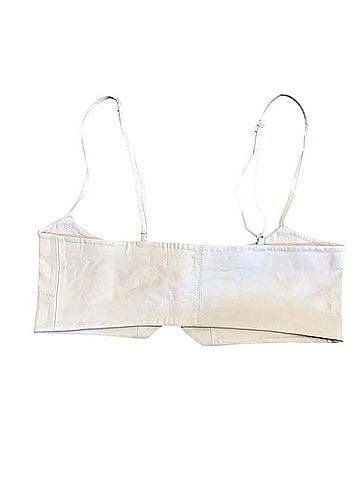 Free People Free People Hastings White Leather Corset Belt Harness S/M Sleeveless T-Shirt (view 2)
