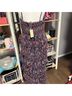 Hutch 100% Polyester Tropical Blue Red Casual Dress Size 8 - photo 9