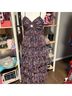 Hutch 100% Polyester Tropical Blue Red Casual Dress Size 8 - photo 10