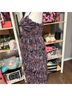 Hutch 100% Polyester Tropical Blue Red Casual Dress Size 8 - photo 7