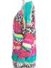 R13 100% Cotton Animal Print Graphic Orange Pink Teal Cardigan Size XS - photo 4