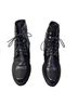 Stuart Weitzman 100% Leather Plaid Black White Ankle Boots Size 8 - photo 11