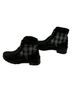 Stuart Weitzman 100% Leather Plaid Black White Ankle Boots Size 8 - photo 5