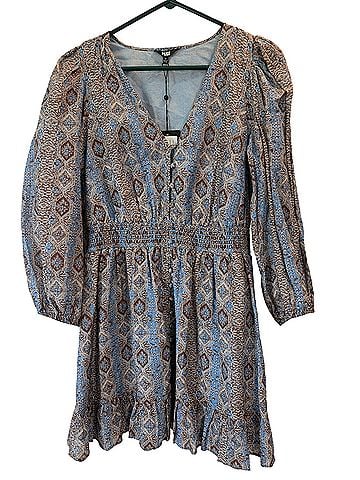 Paige Ophelie Puff Sleeve Cotton & Silk Dress Casual Dress (view 1)
