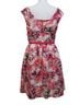 Eliza J 100% Polyester Floral Orange Cocktail Dress Size 8 - photo 2