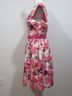 Eliza J 100% Polyester Floral Orange Cocktail Dress Size 8 - photo 5