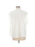 Vanessa Bruno Solid Stripes White Short Sleeve Blouse Size M - photo 2