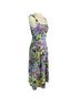 Banjanan 100% Cotton Floral Purple Green Blue Cocktail Dress Size S - photo 10
