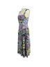 Banjanan 100% Cotton Floral Purple Green Blue Cocktail Dress Size S - photo 9