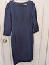 Michael Kors Collection Solid Blue Wool Dress Size 12 - photo 4
