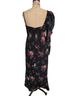 AMUR 100% Recycled Polyester Floral Black Cocktail Dress Size 6 - photo 2