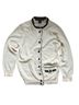 Marc Jacobs 100% Wool Color Block White Cardigan Size S - photo 1