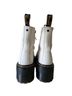 Dr. Martens 100% Leather Solid White Black Boots Size 9 - photo 2