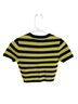 Alice + Olivia Stripes Black Green Short Sleeve Blouse Size XS - photo 2