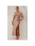 billy j Solid Tan Cocktail Dress Size 20 - photo 10