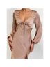 billy j Solid Tan Cocktail Dress Size 20 - photo 4