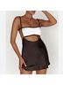 Meshki 96% Polyester 4% Elastane 100% Polyester Color Block Black White Cocktail Dress Size XXL - photo 8