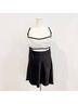 Meshki 96% Polyester 4% Elastane 100% Polyester Color Block Black White Cocktail Dress Size XXL - photo 5