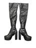 killstar 100% Faux Leather Black Boots Size 8 - photo 4