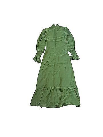 Reformation Galena Midi Moss Green Casual Dress (view 2)